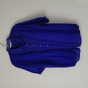 Northern Reflections Women's Blue Sweater Set- Size XL